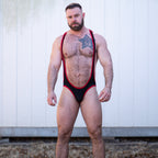 Black/Red - Bare Back