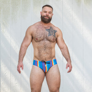 Rainbow Ripple Swim Brief