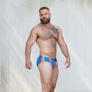 Rainbow Ripple Swim Brief