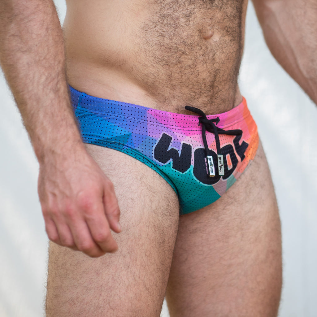Bulge Boost Swim Brief - Woof Prism