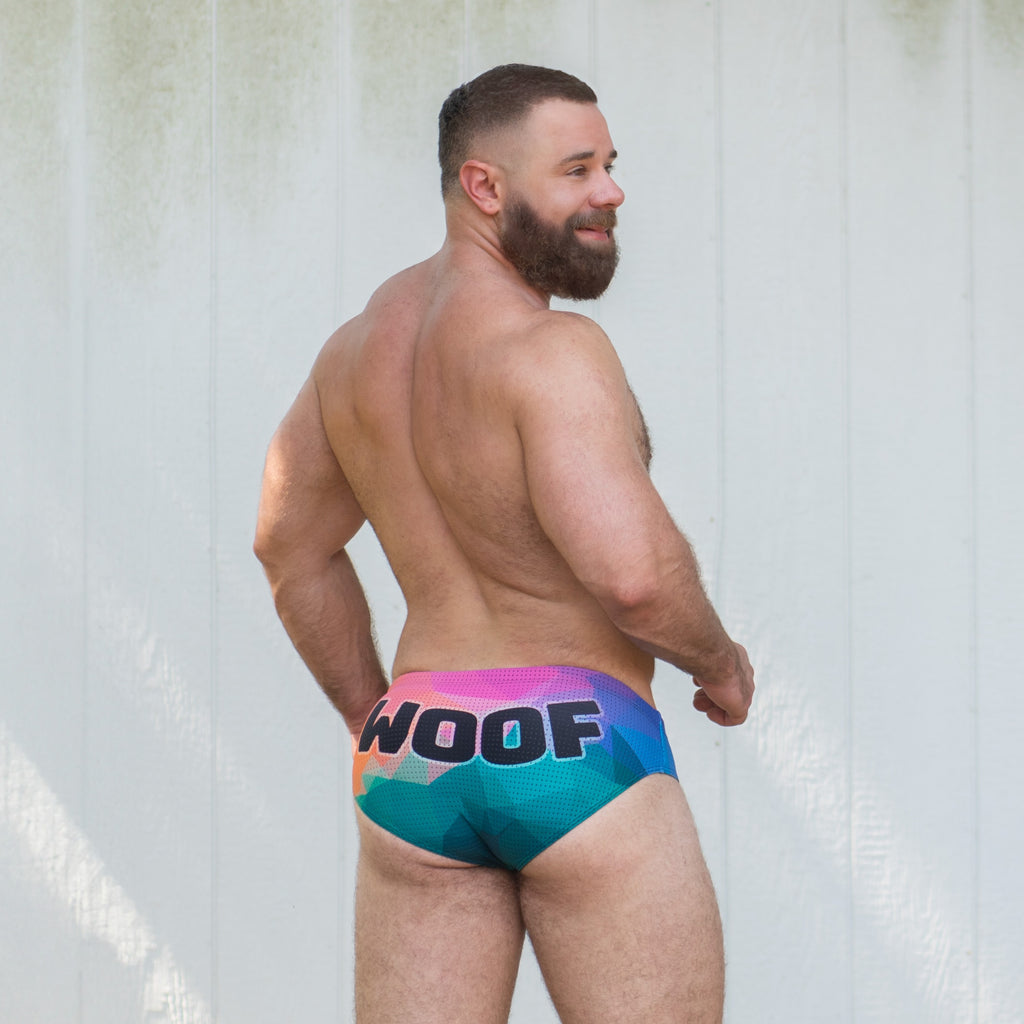 Bulge Boost Swim Brief - Woof Prism