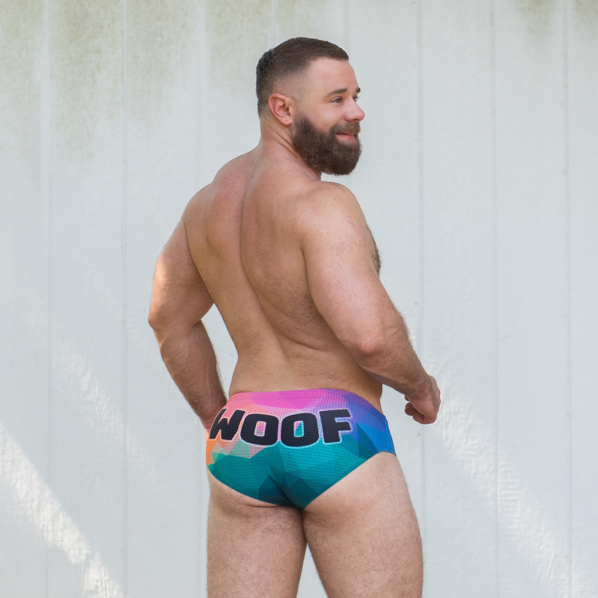 Bulge Boost Swim Brief - Woof Prism