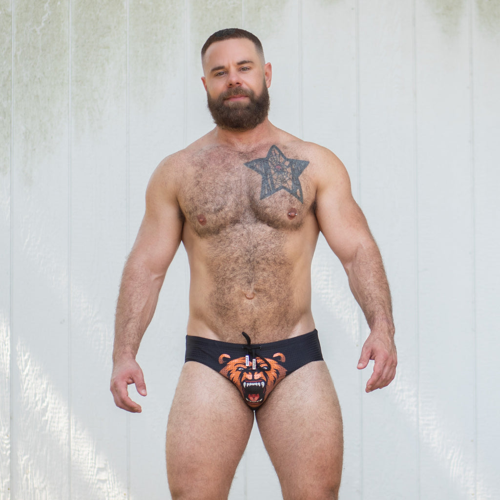 Bulge Boost Swim Brief - Grizzly