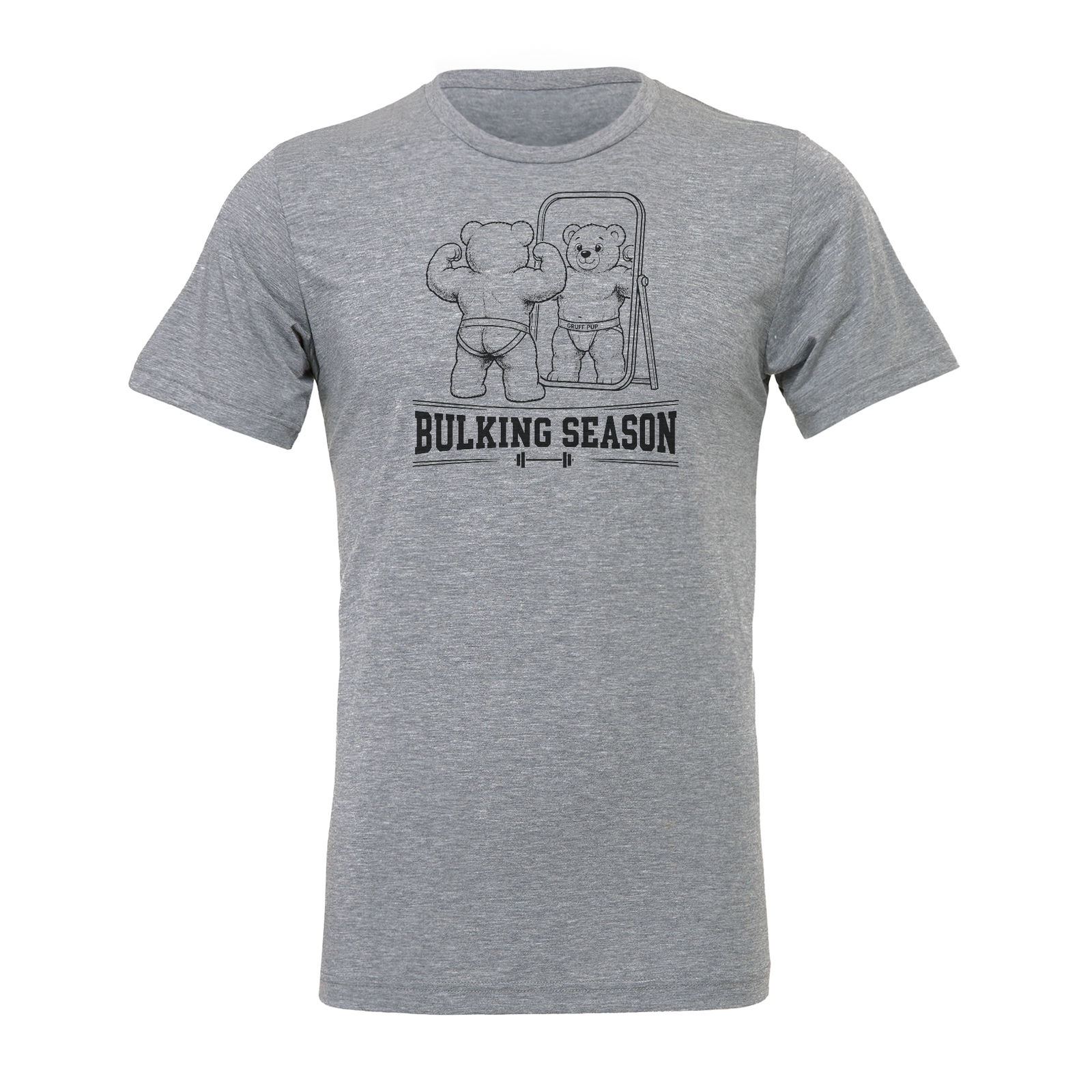 Athletic Heather -> Bulking Season Tee shown in Athletic Heather