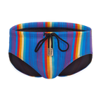 Bulge Boost Swim Brief - Rainbow Ripple