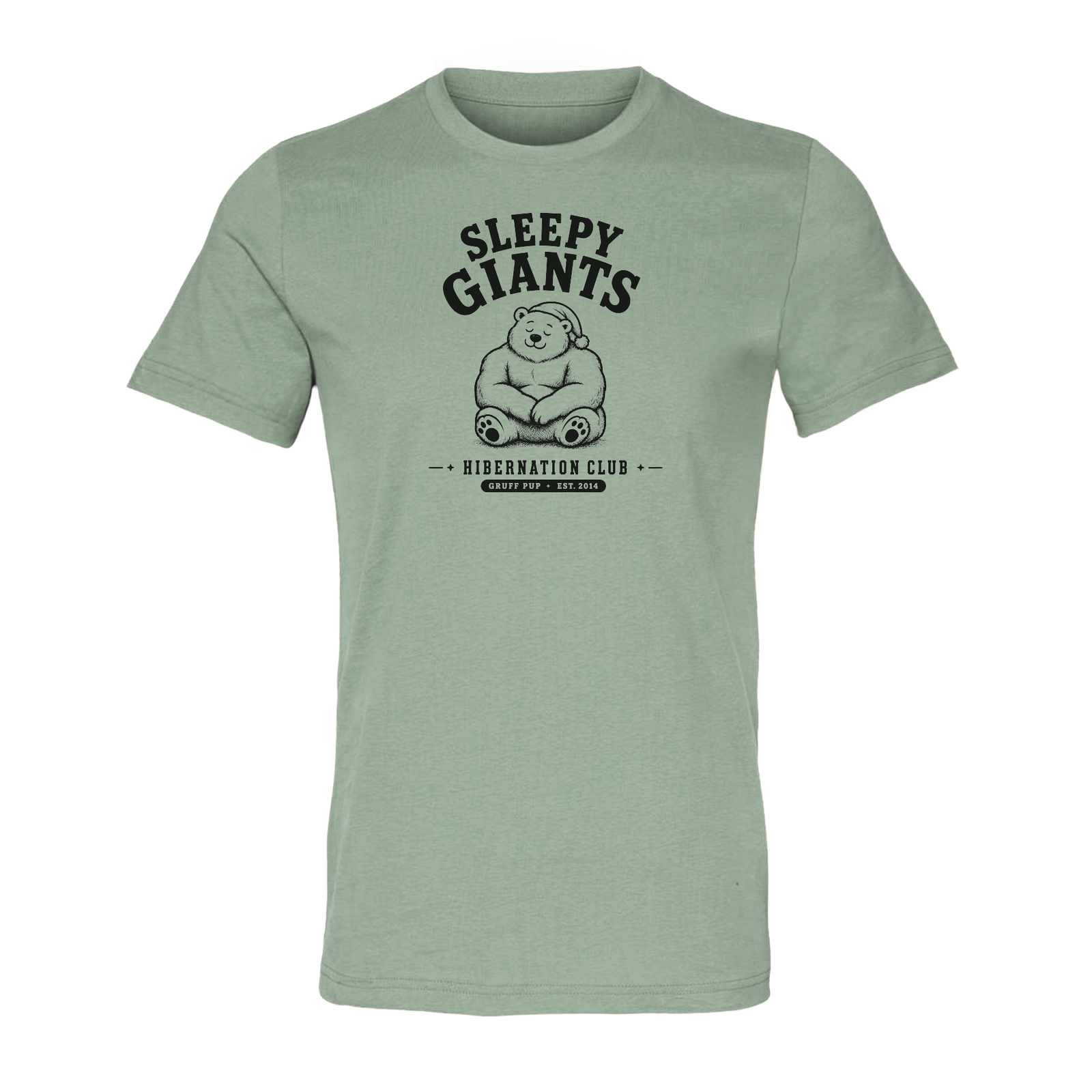 Sage -> Sleepy Giants Hibernation Club Tee shown in Sage