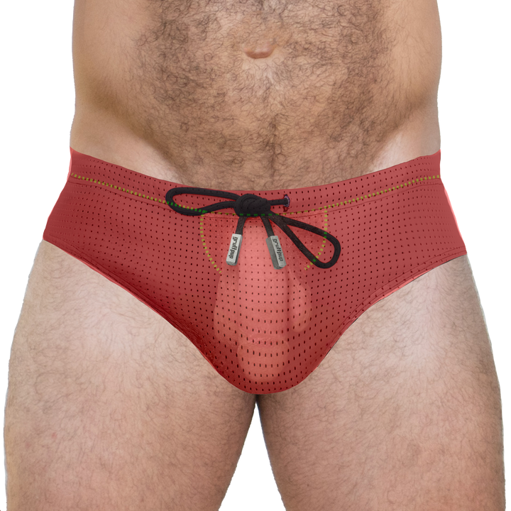 Bulge Boost Swim Brief - Coral Reef — Inside View