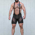 Gruff Pup proudly brings you a Wrestling Singlet with a Zipper Pouch for Easy Access