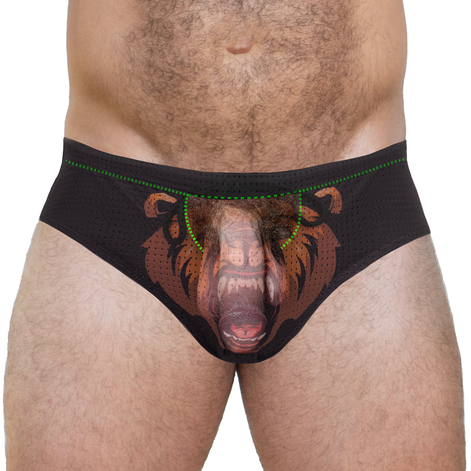Bulge Boost Swim Brief - Grizzly
