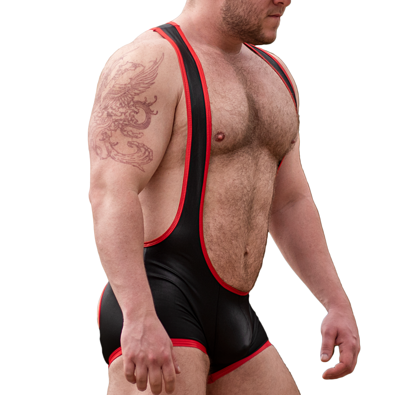 Black/Red - Bare Back