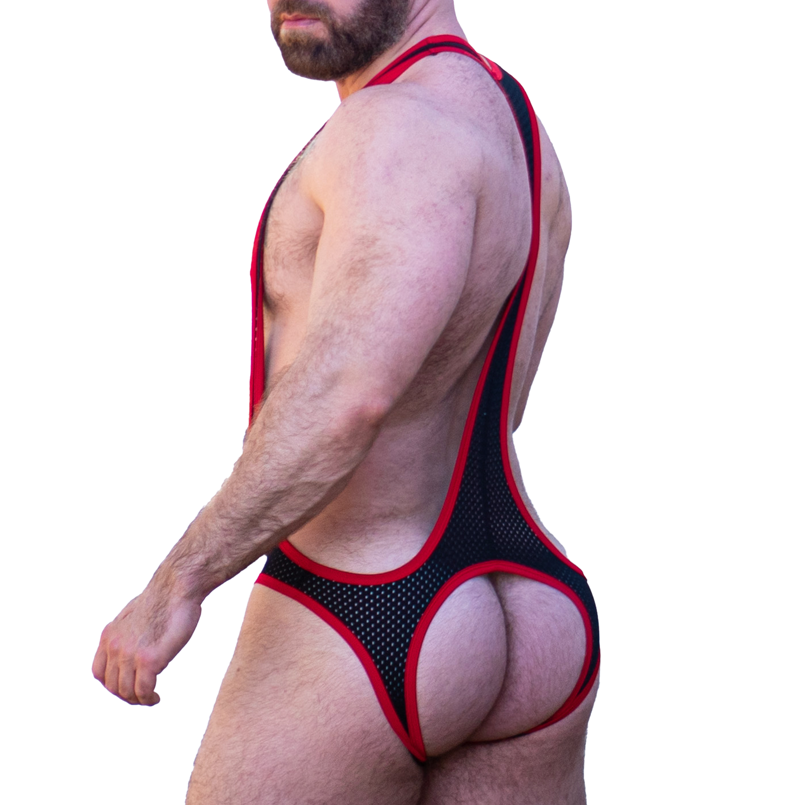 Black/Red - Bare Back