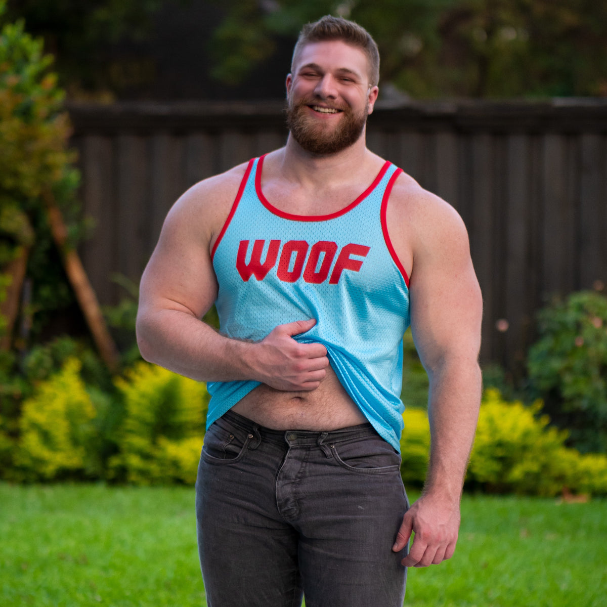 When it comes to gay tanks, you're not going to beat the Gruff Pup Air Tank