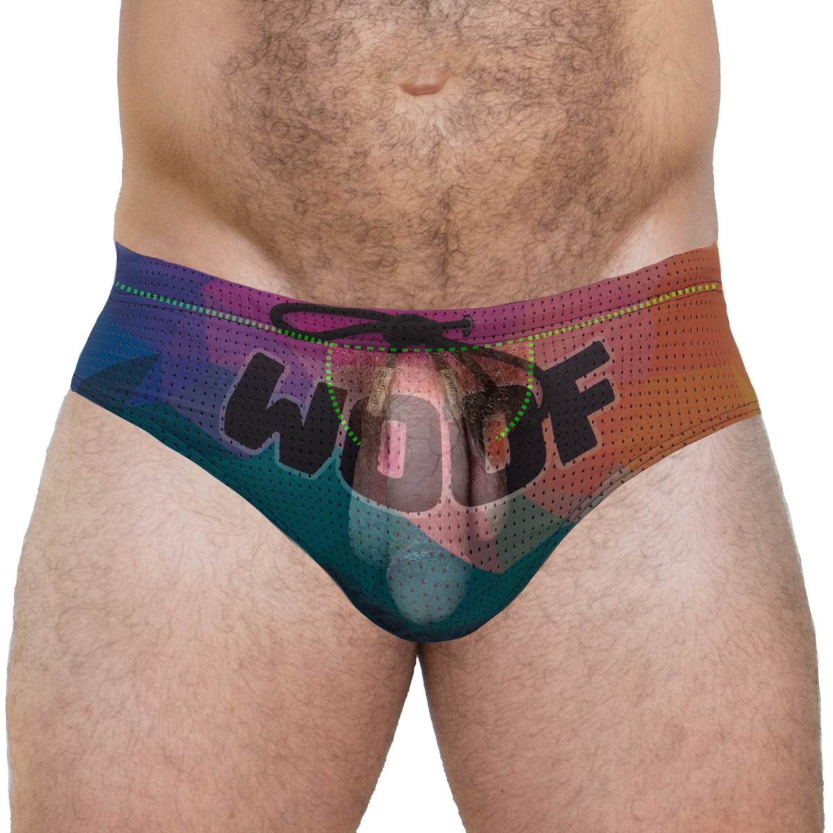 Bulge Boost Swim Brief - Woof Prism