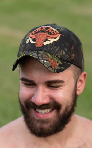 Texas Longhorn Camo Cap