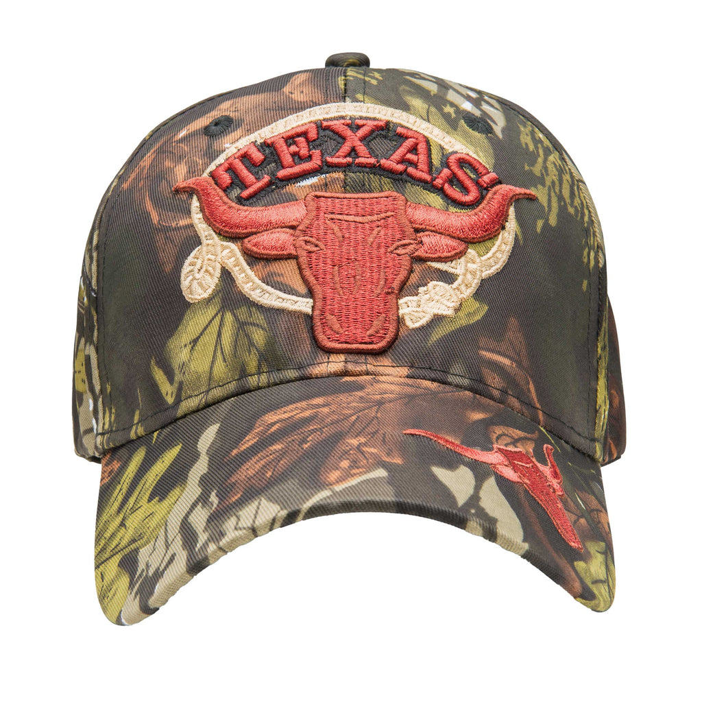 Texas Longhorn Camo Cap
